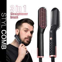 Load image into Gallery viewer, Mens Hot Heating Comb Beard Brush
