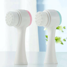 Load image into Gallery viewer, Double Side Silicone Facial Pore Brush,  Skin Scrubber Blackhead Removal
