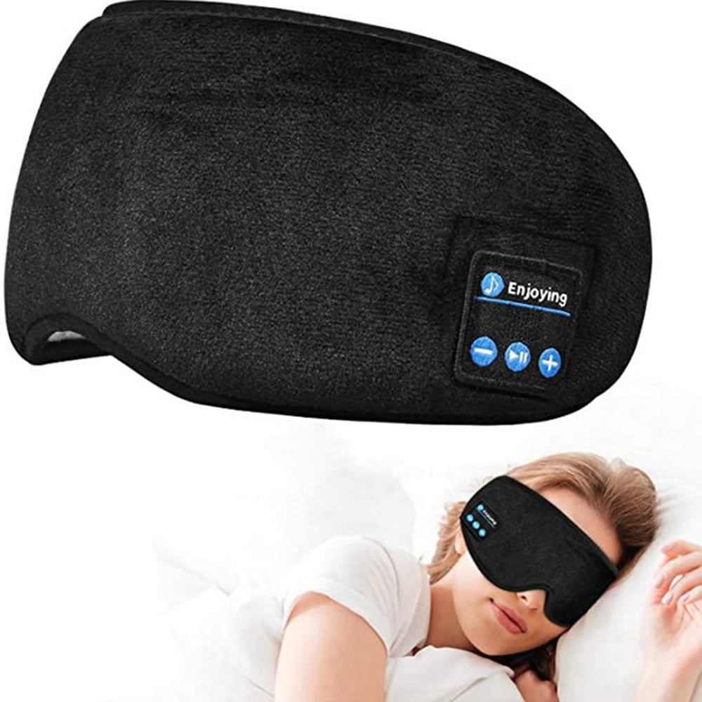 Bluetooth Sleeping Headphones Eye Mask Headband Wireless