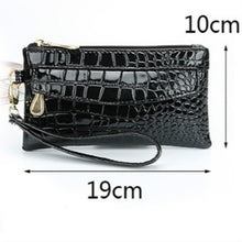 Load image into Gallery viewer, Double Zipper Crocodile Wallet
