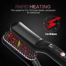 Load image into Gallery viewer, Mens Hot Heating Comb Beard Brush
